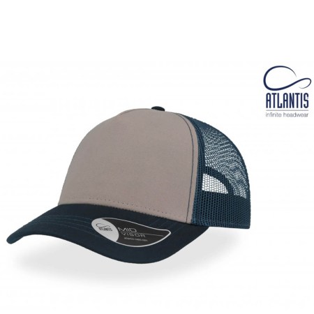 Καπέλο πεντάφυλλο (Atl Rapper Canvas) μαύρο-γκρι